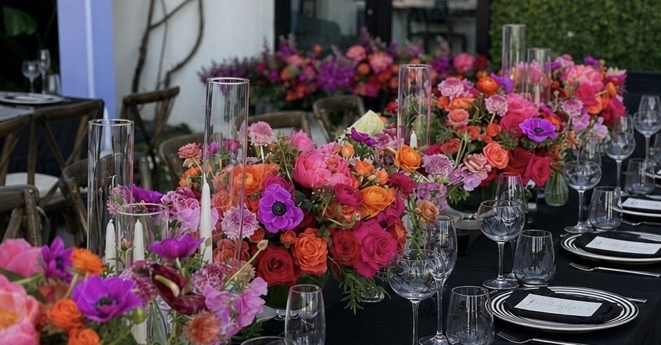 Event floristry by Dancing Orchid, North London florist