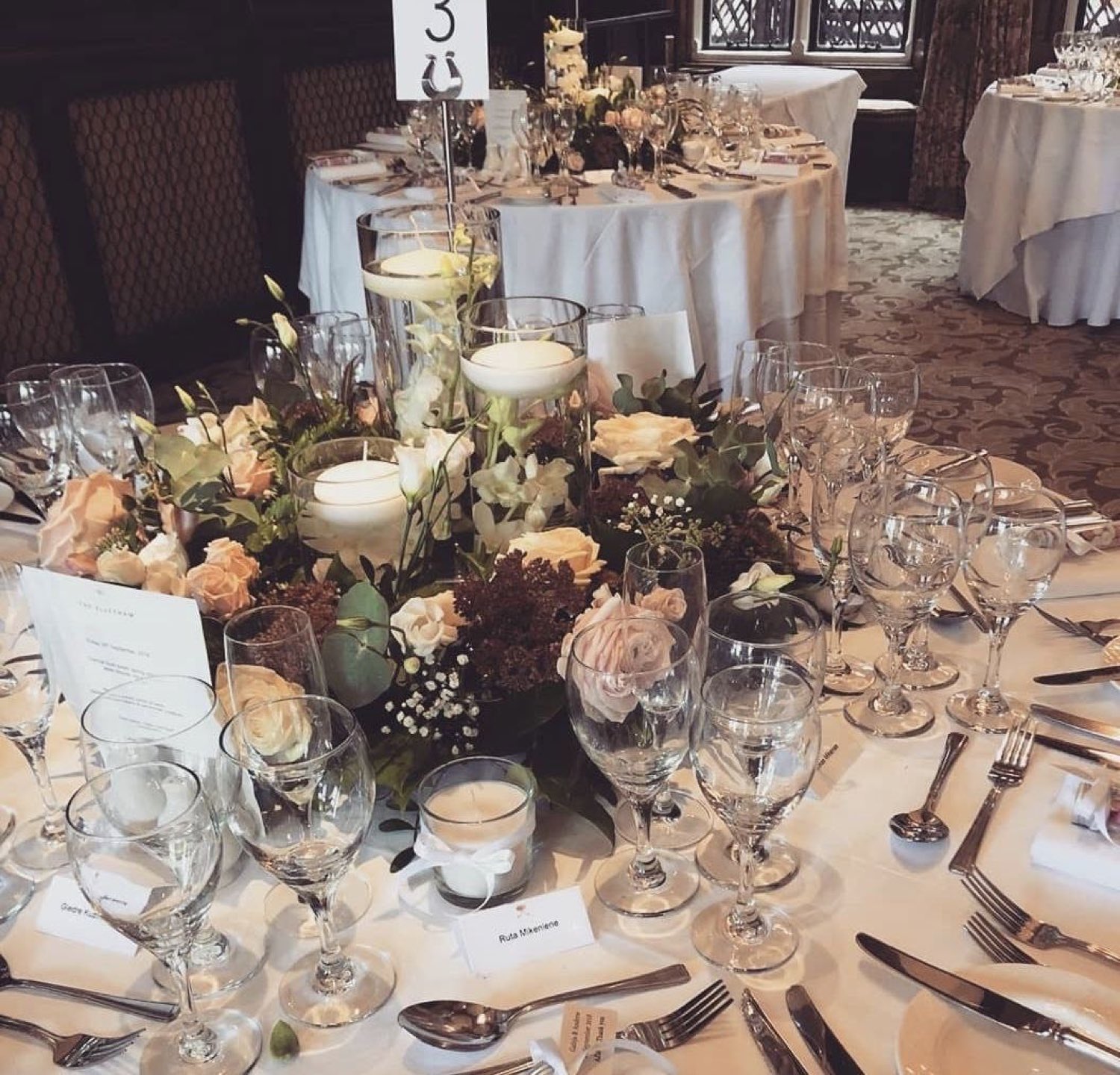 Wedding flower arrangement from our NW11 studio