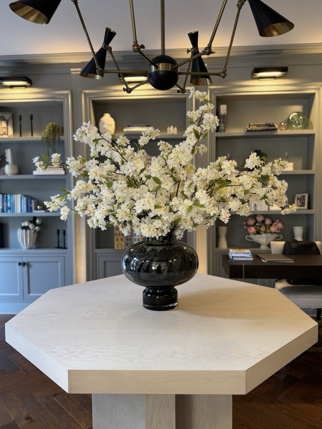 Everlasting blossom, everlasting silk flower arrangement by Dancing Orchid, North London florist
